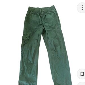 Aerie Green Straight Leg Pants Relaxed Fit